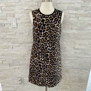 J. Crew animal print shift dress